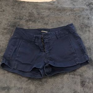 Navy chino shorts